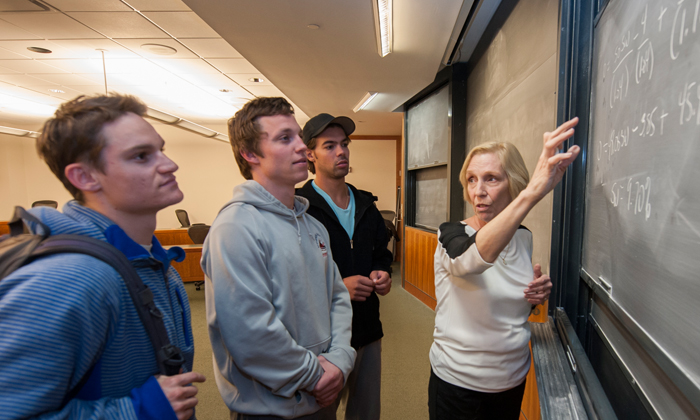 Professor and Students