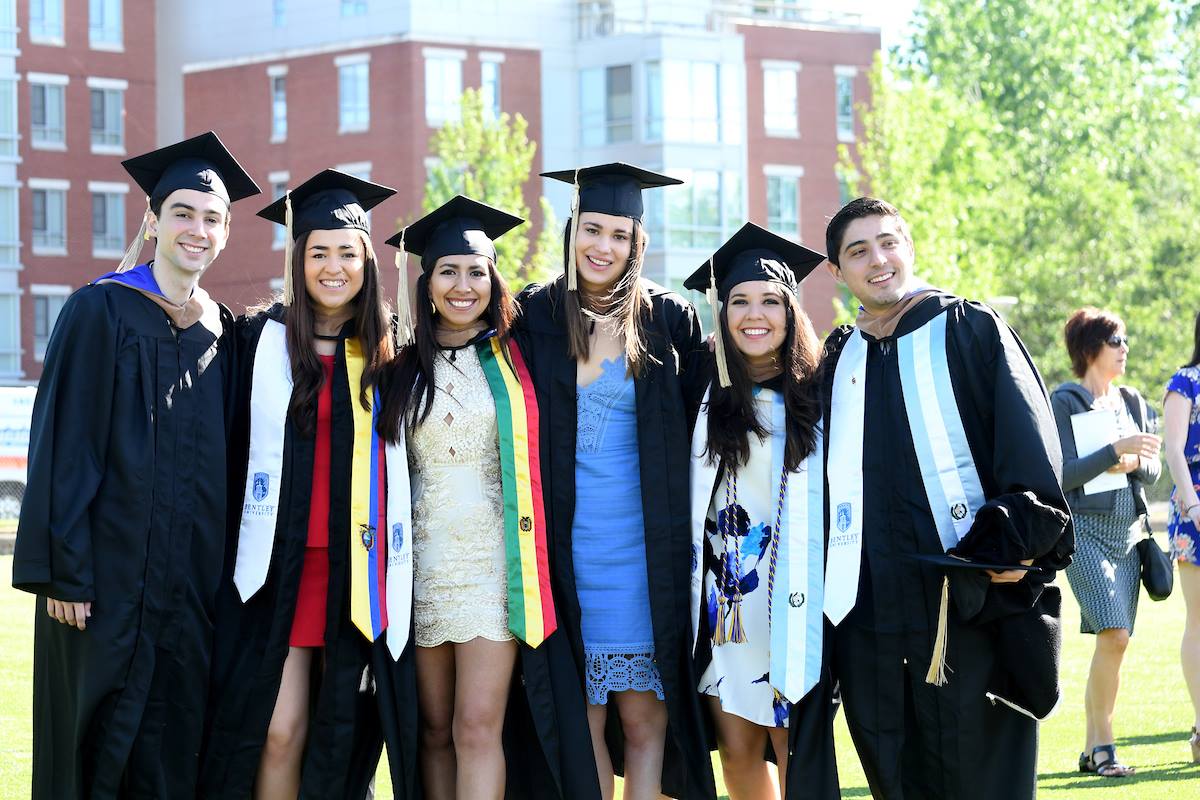 Students in Caps and Gowns