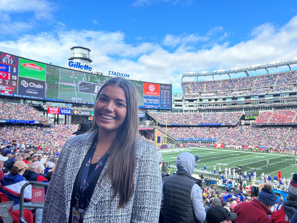 Adriana Minasian at Gillette Stadium