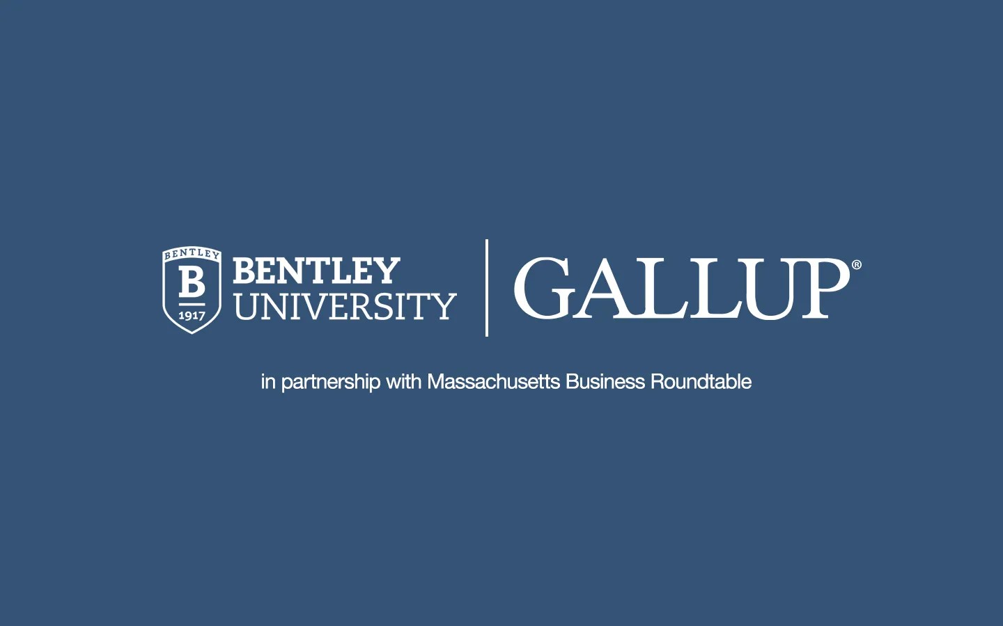 This image contains the logos for Bentley University and Gallup.