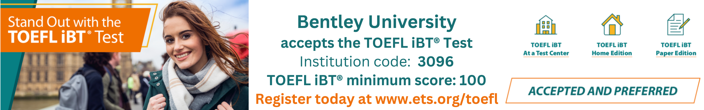 toefl test banner