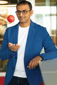 Bhavit with ball