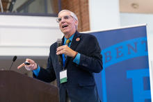 Keynote speaker John Fischetti, pro vice-chancellor and professor of Leadership and School Transformation at the University of Newcastle in Australia