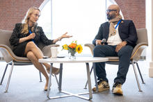 Panel discussion with Luba Greenwood, managing partner at Dana Farber Institute Venture Fund, Binney Street Capitaland Milind Kamkolkar, biotech investor.