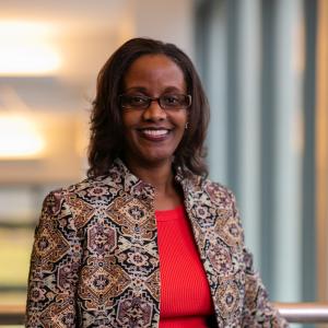 Bentley Professor Kerri-Ann Sanderson smiling