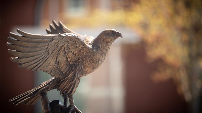 falcon statue