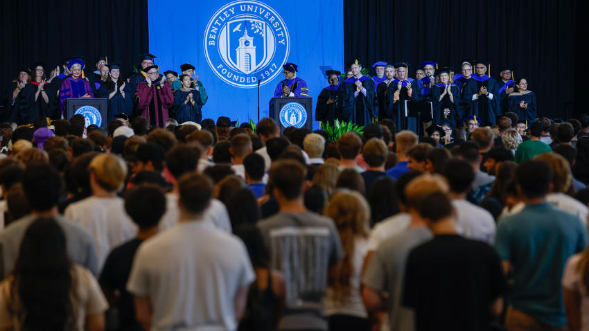 Bentley Class of 2028 convocation ceremony