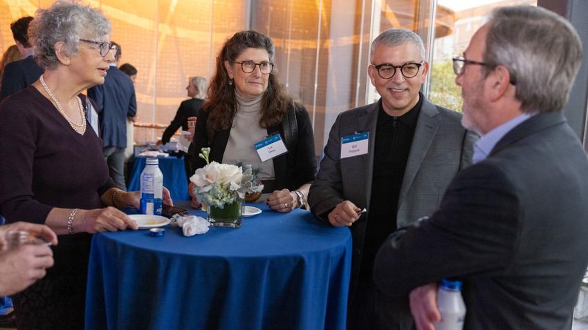 Attendees networking at the Bentley-Gallup event in Boston