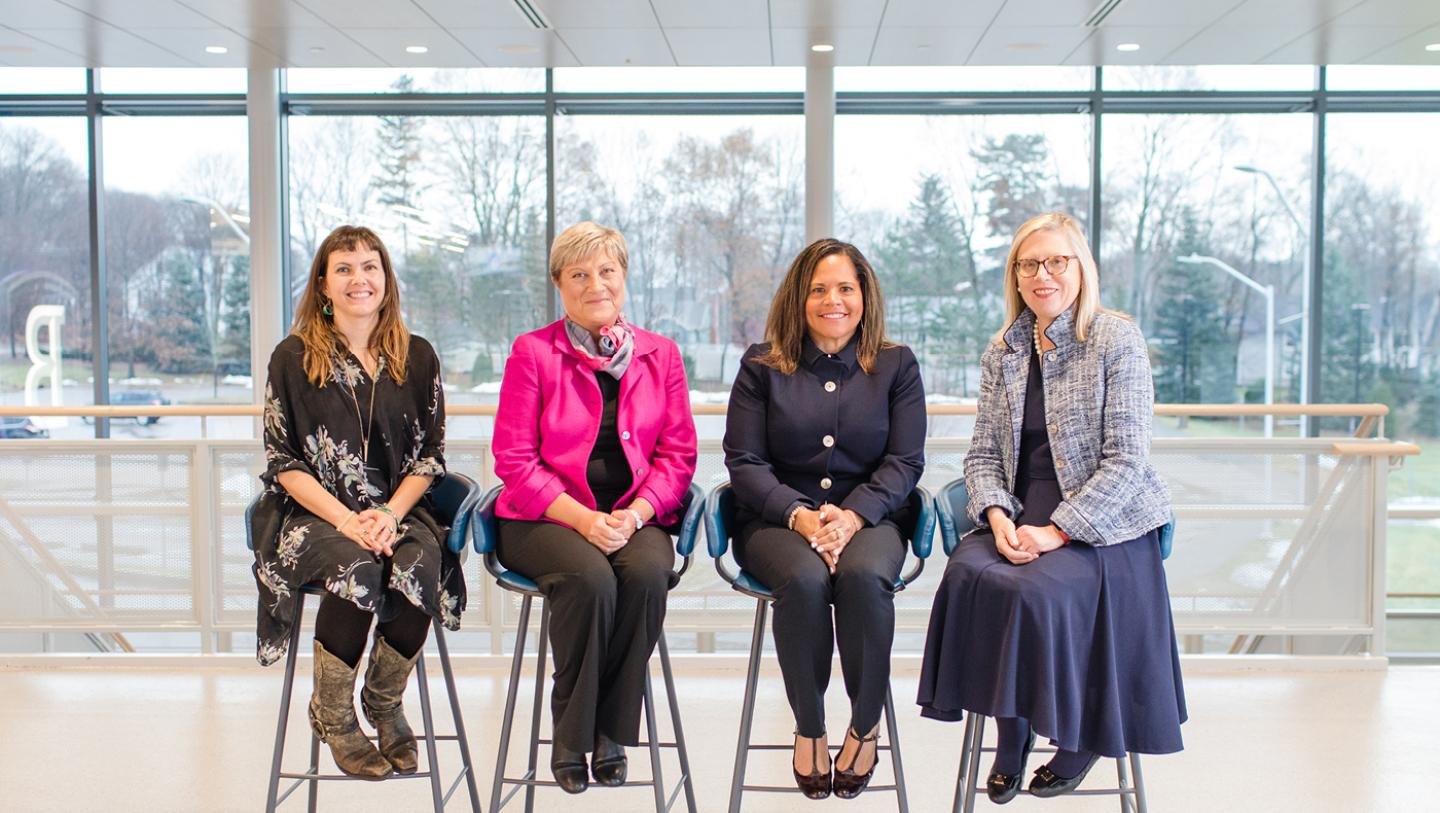 Bentley management professors and alumnae entrepreneurs