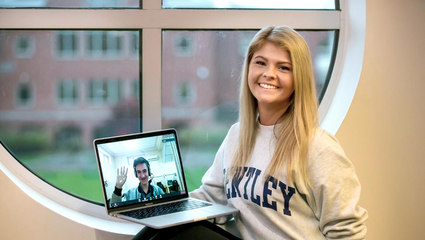 Bentley student tutors Afghans in English language skills