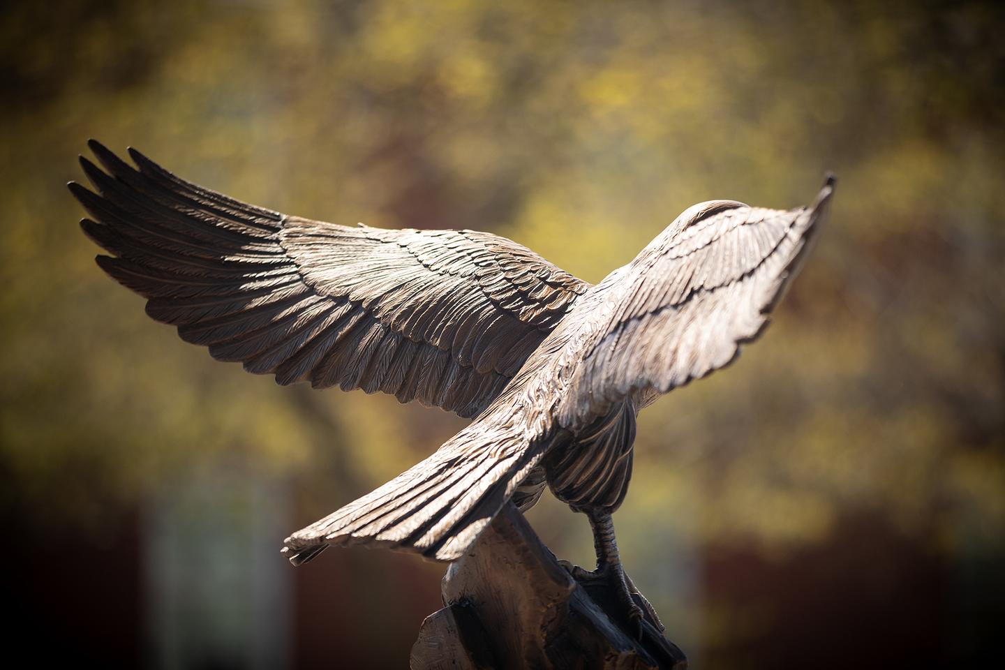 Falcon statue