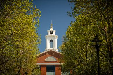 Bentley Clocktower against a blue sky