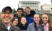 Professor David Szymanski and Students in Washington, D.C.