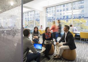 photo of young people in a work environment